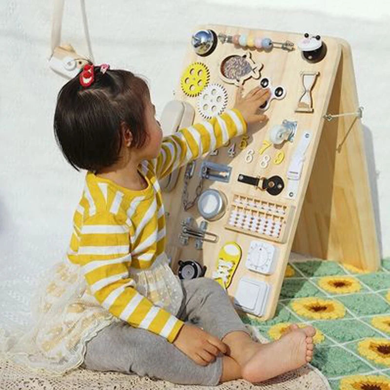 Montessori DIY Busy Board Kit – Early Learning Accessories & Skill-Building Parts for Toddlers