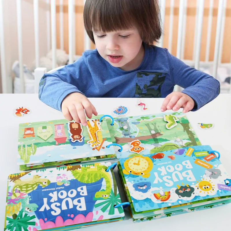 Montessori My First Busy Book – Interactive Early Learning & Matching Toy for Toddlers Ages 1–3