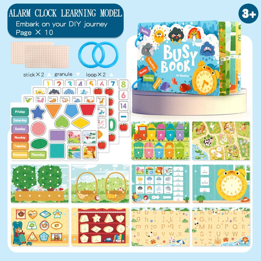 Montessori My First Busy Book – Interactive Early Learning & Matching Toy for Toddlers Ages 1–3