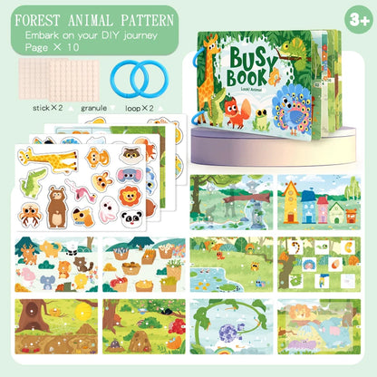 Montessori My First Busy Book – Interactive Early Learning & Matching Toy for Toddlers Ages 1–3