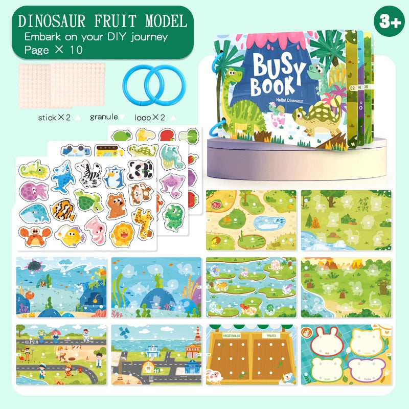 Montessori My First Busy Book – Interactive Early Learning & Matching Toy for Toddlers Ages 1–3