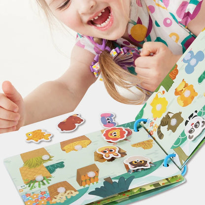 Montessori My First Busy Book – Interactive Early Learning & Matching Toy for Toddlers Ages 1–3