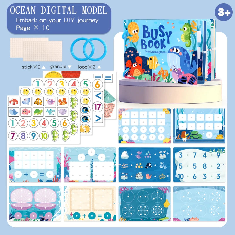 Montessori My First Busy Book – Interactive Early Learning & Matching Toy for Toddlers Ages 1–3