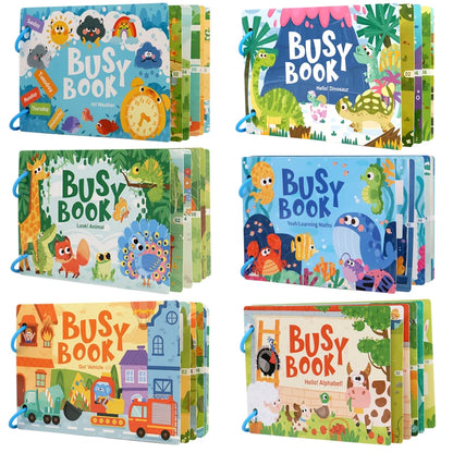 Montessori My First Busy Book – Interactive Early Learning & Matching Toy for Toddlers Ages 1–3